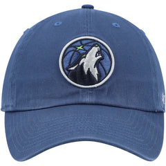 Minnesota Timberwolves '47 Core Logo Clean Up Adjustable Hat Blue