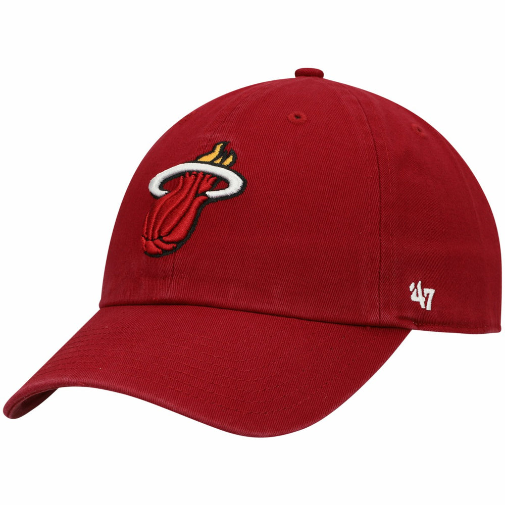 Miami Heat '47 Core Logo Clean Up Adjustable Hat Red