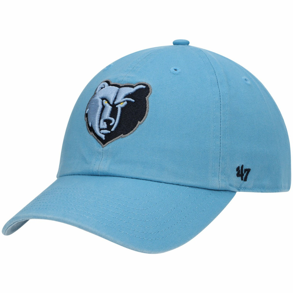 Memphis Grizzlies '47 Core Logo Clean Up Adjustable Hat Light Blue
