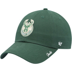 Milwaukee Bucks '47 Women's Miata Clean Up Logo Adjustable Hat Hunter Green