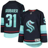 NHL Philipp Grubauer Seattle Kraken Youth Home Premier Player Jersey - Deep Sea Blue
