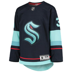 NHL Philipp Grubauer Seattle Kraken Youth Home Premier Player Jersey - Deep Sea Blue