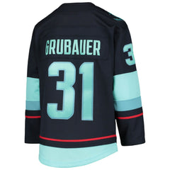 NHL Philipp Grubauer Seattle Kraken Youth Home Premier Player Jersey - Deep Sea Blue