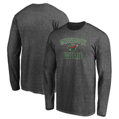 NHL Minnesota Wild Victory Arch Long Sleeve T-Shirt - Charcoal