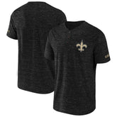 New Orleans Saints NFL x Darius Rucker Collection Slub Henley T-Shirt Black