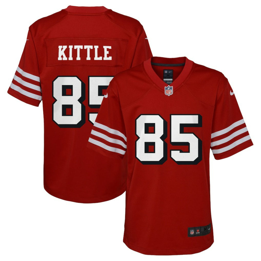 NFL George Kittle San Francisco 49ers Youth Game Jersey - Scarlet