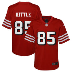 NFL George Kittle San Francisco 49ers Youth Game Jersey - Scarlet