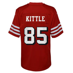 NFL George Kittle San Francisco 49ers Youth Game Jersey - Scarlet