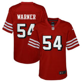 NFL Fred Warner San Francisco 49ers Youth Game Jersey - Scarlet