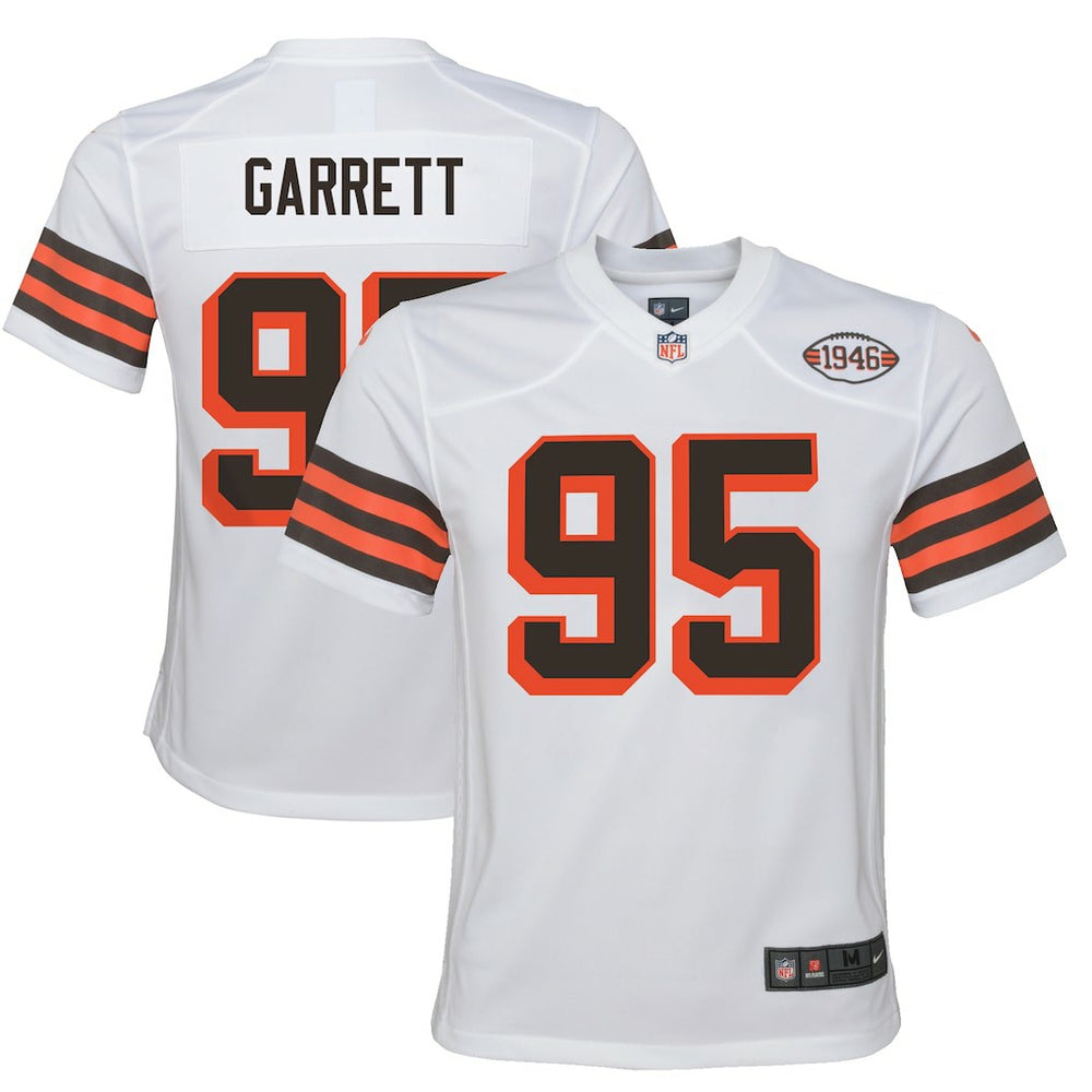 NFL Myles Garrett Cleveland Browns Youth Game Jersey - White
