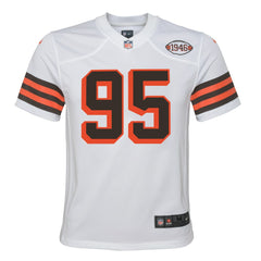 NFL Myles Garrett Cleveland Browns Youth Game Jersey - White