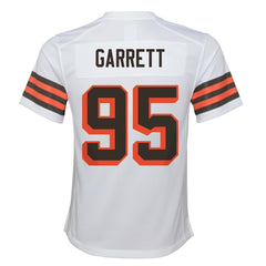 NFL Myles Garrett Cleveland Browns Youth Game Jersey - White