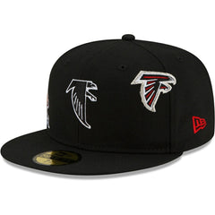 Atlanta Falcons New Era Just Don 59FIFTY Fitted Hat Black