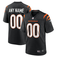 NFL Cincinnati Bengals Game Custom Jersey - Black