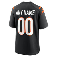 NFL Cincinnati Bengals Game Custom Jersey - Black