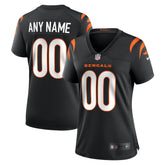 NFL Cincinnati Bengals Women's Game Custom Jersey - Black