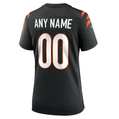 NFL Cincinnati Bengals Women's Game Custom Jersey - Black