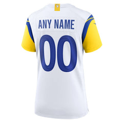 NFL Los Angeles Rams Women's Alternate Custom Jersey - White