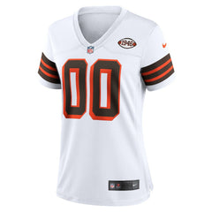 Cleveland Browns Women's 1946 Collection Alternate Custom Jersey White