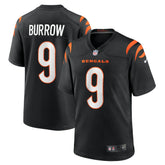 NFL Joe Burrow Cincinnati Bengals Player Game Jersey - Black