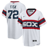MLB Carlton Fisk Chicago White Sox Nike Home Cooperstown Collection Team Player Jersey - White