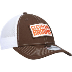 Cleveland Browns New Era 9FORTY Trucker Snapback Hat Brown