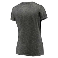 Tampa Bay Buccaneers Women's League Leader Space Dye V-Neck T-Shirt Charcoal