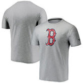 Boston Red Sox Fanatics Team Logo Space-Dye T-Shirt - Gray T-shirts