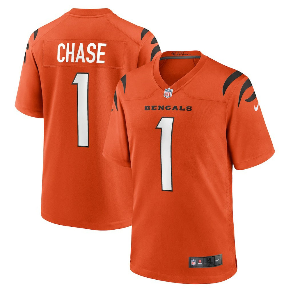 NFL Ja'Marr Chase Cincinnati Bengals Alternate Game Jersey - Orange