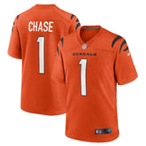 NFL Ja'Marr Chase Cincinnati Bengals Alternate Game Jersey - Orange