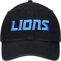 Detroit Lions '47 Clean Up Script Adjustable Hat Black