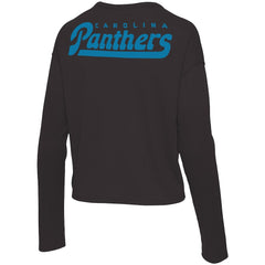 Carolina Panthers Junk Food Women's Pocket Thermal Long Sleeve T-Shirt Black