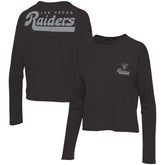 Las Vegas Raiders Junk Food Women's Pocket Thermal Long Sleeve T-Shirt Black