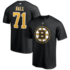 NHL Taylor Hall Boston Bruins Fanatics Authentic Stack Name & Number T-Shirt - Black