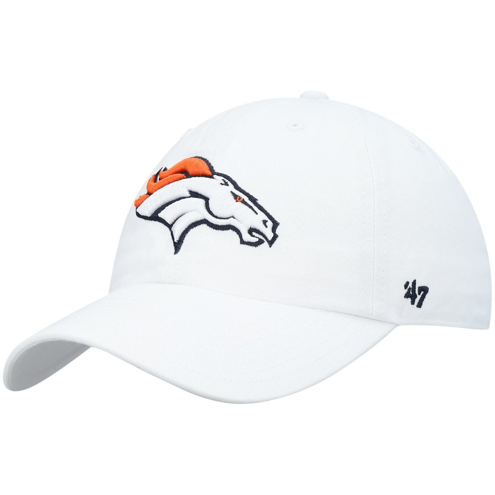 Denver Broncos '47 Clean Up Adjustable Hat White