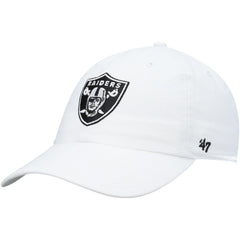 Las Vegas Raiders '47 Clean Up Adjustable Hat White