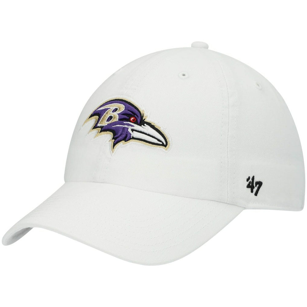 Baltimore Ravens '47 Clean Up Adjustable Hat White