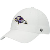 Baltimore Ravens '47 Clean Up Adjustable Hat White