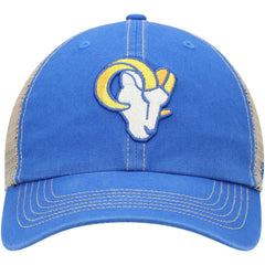 Los Angeles Rams '47 Head Trawler Trucker Clean Up Snapback Hat Royal/Natural