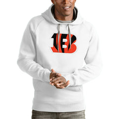 Cincinnati Bengals Antigua Victory Pullover Hoodie White