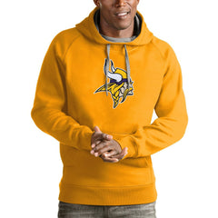 Minnesota Vikings Antigua Victory Pullover Hoodie Gold