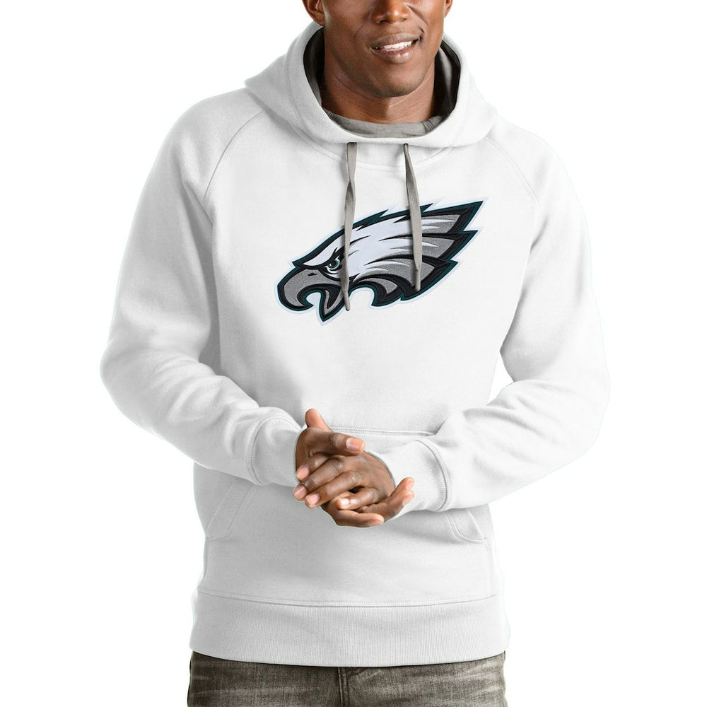 Philadelphia Eagles Antigua Victory Pullover Hoodie White