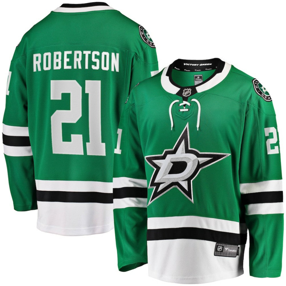 NHL Jason Robertson Dallas Stars Fanatics Home Breakaway Replica Jersey - Kelly Green