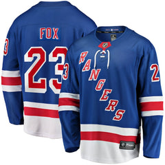 NHL Adam Fox New York Rangers Fanatics Home Breakaway Replica Jersey - Blue
