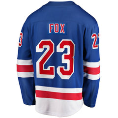 NHL Adam Fox New York Rangers Fanatics Home Breakaway Replica Jersey - Blue