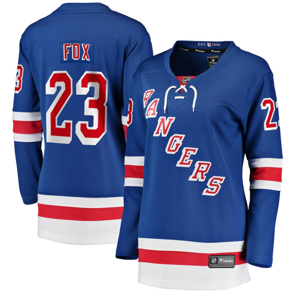 NHL Adam Fox New York Rangers Fanatics Women's Home Breakaway Jersey - Blue