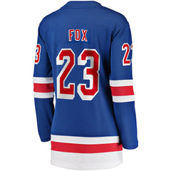 NHL Adam Fox New York Rangers Fanatics Women's Home Breakaway Jersey - Blue