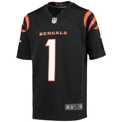NFL Ja'Marr Chase Cincinnati Bengals Youth Game Jersey - Black