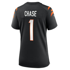 NFL Ja'Marr Chase Cincinnati Bengals Women's Game Jersey - Black