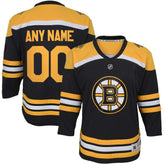 NHL Boston Bruins Youth Home Replica Custom Jersey - Black